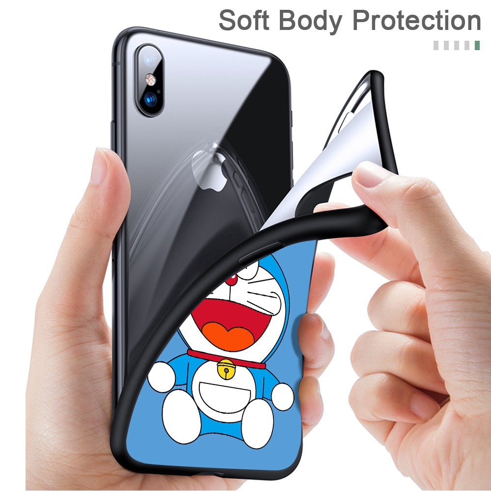 For OPPO A31 2020 A92 A9 2020 A5 2020 A91 A52 A71 A71K A73 A75s A83 A75 Soft Case Silicone Casing TPU Cute Cartoon Doraemon Cat Phone Full Cover simple Macaron matte