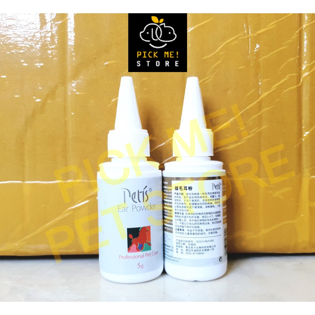 Bột Nhổ Lông Tai PETIS - Cho Chó Mèo, Poodle