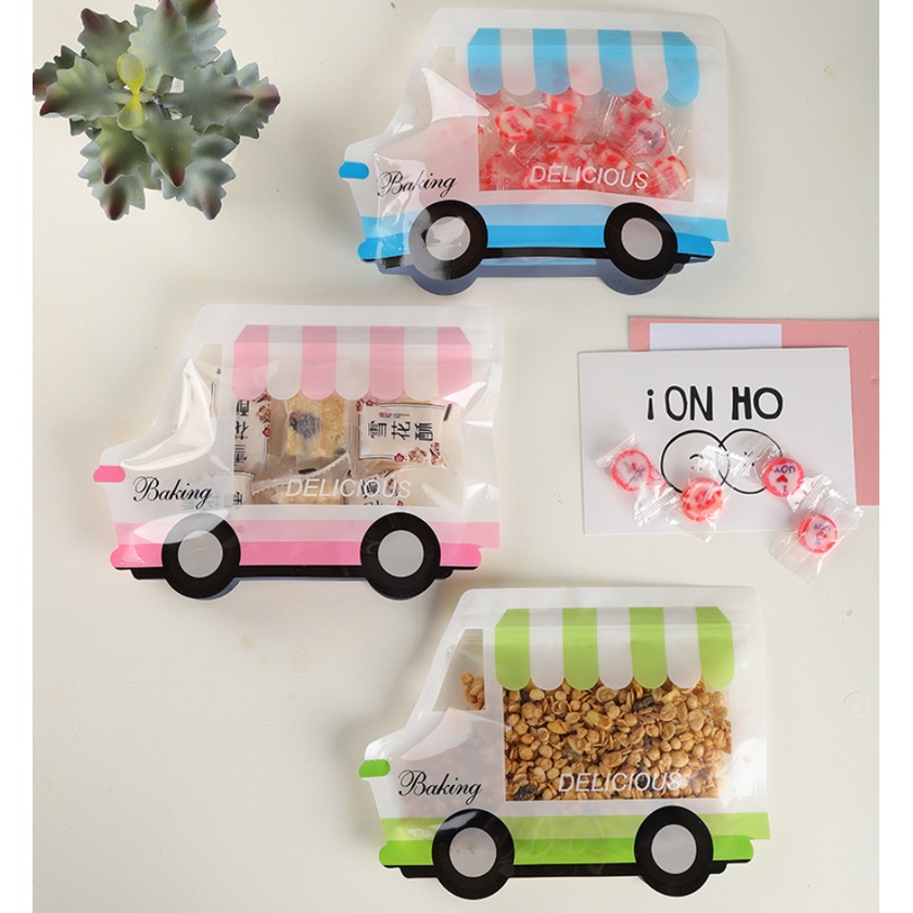 Túi zipper cookie/nougat 3D