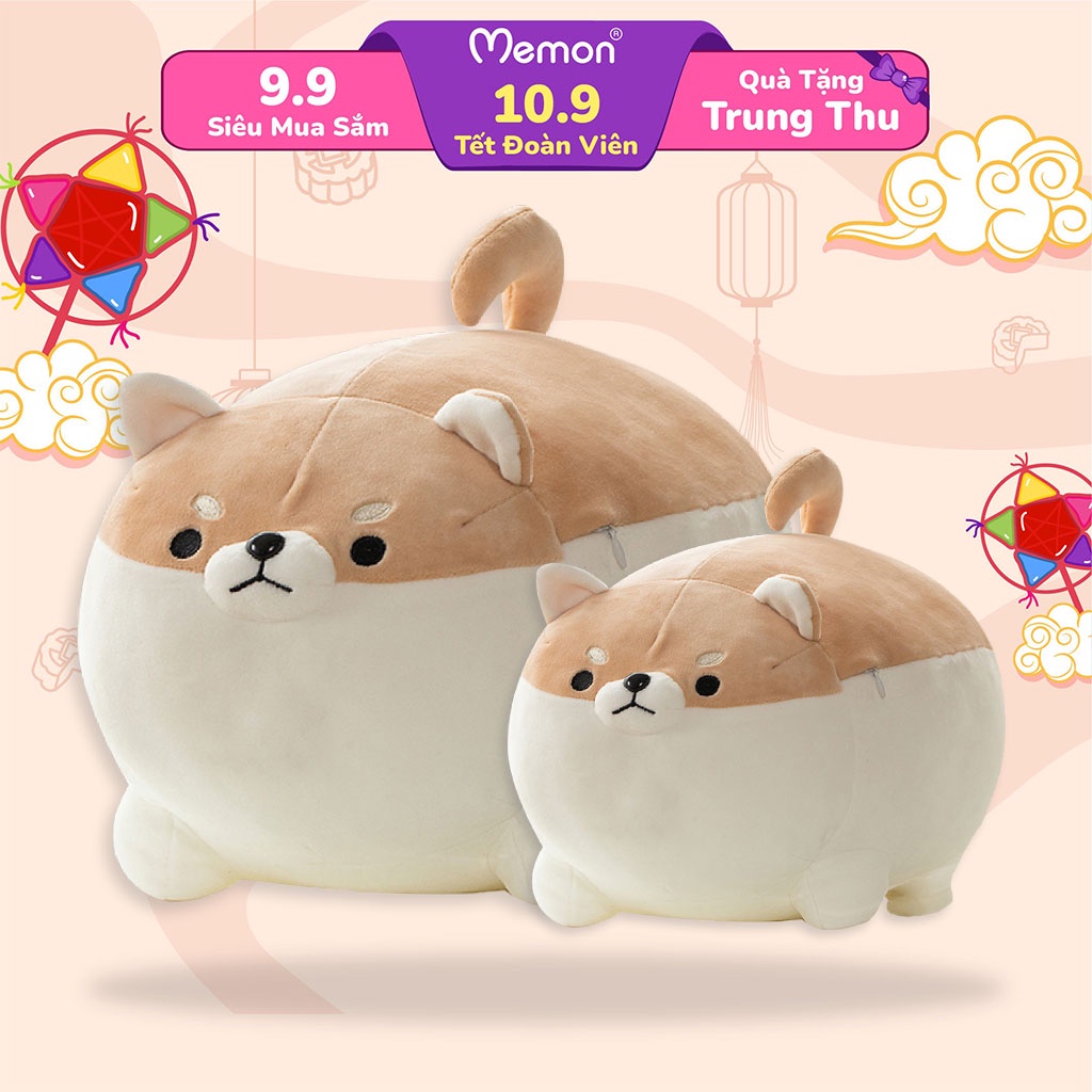 Gấu Bông Corgi Tròn Cao Cấp Memon