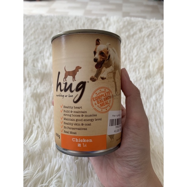 Pate Hug cho chó lon 400g