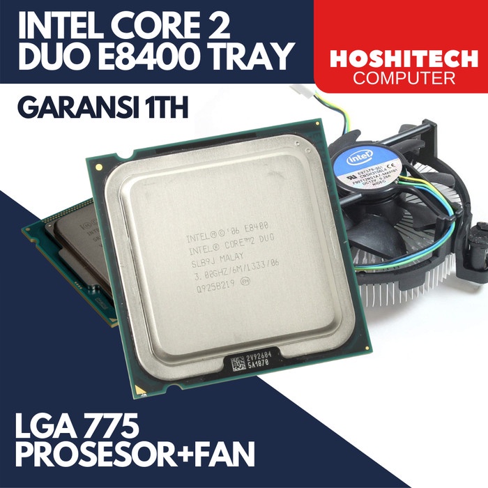 INTEL Ổ Cắm 2 DUO E8400 3.0GHZ 775 Kèm Quạt Tản Nhiệt | Bảo Hành Thứ 1