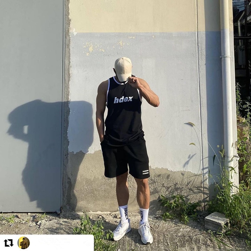 [GYMen]  Áo Thun Sát Nách Vải Lụa Lạnh Thoáng Khí Nhanh Khô Thấm Hút Mồ Hôi In Chữ &quot;Gymen&quot; Phong Cách Âu Mỹ Cho Nam