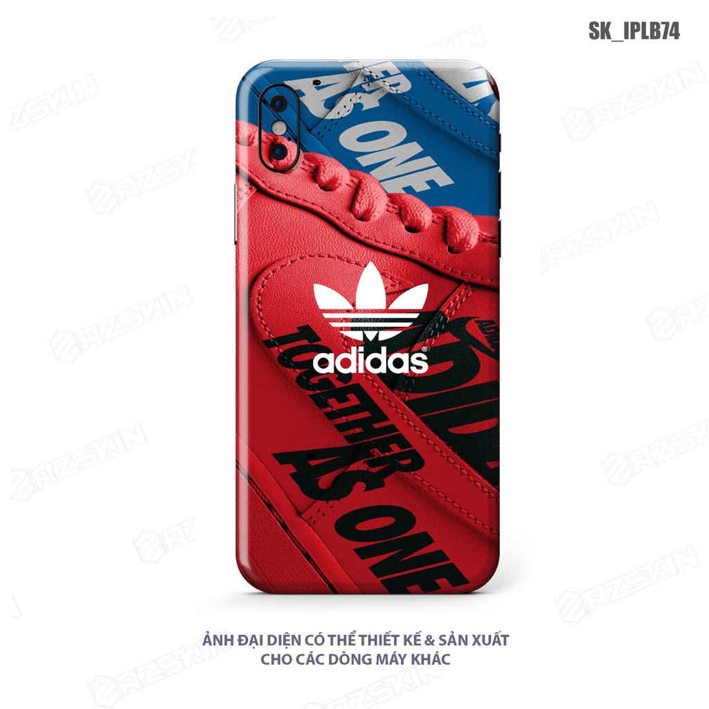 Miếng Dán Skin Hình Giày ADIDASS Cho Mọi Dòng IP |SK_IPLB74| Chất Liệu Skin 3M Chính Hãng, Bền Màu, Dán Full Lưng Viền