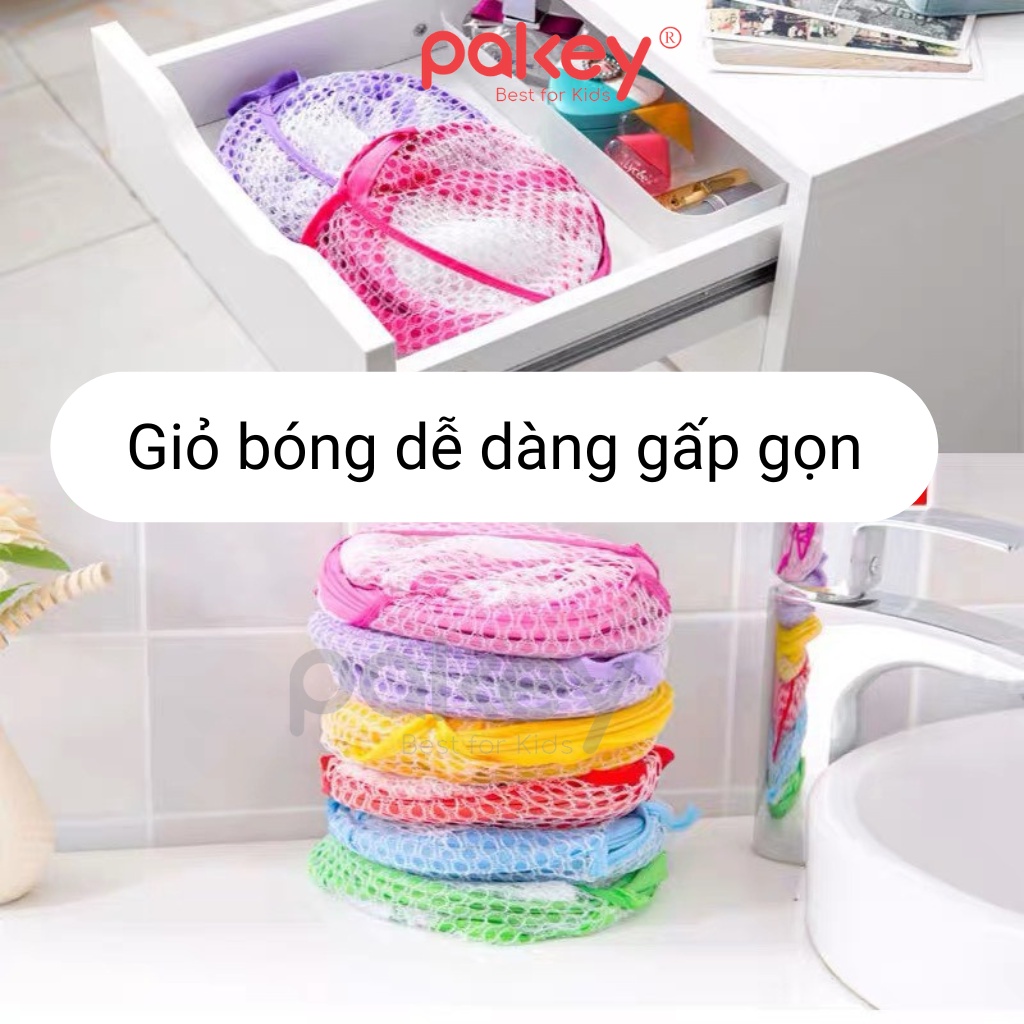 Giỏ Đựng Bóng Cho Bé PAKEY Dễ Gấp Gọn Màu Sắc Họa Tiết Ngộ Nghĩnh