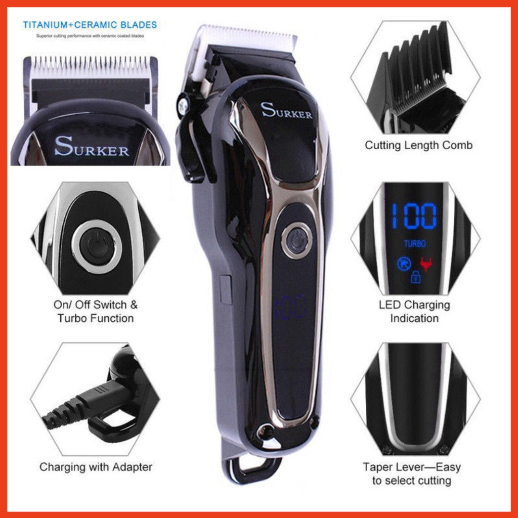 Tông đơ cắt tóc SUKER 805 phiên bản mới nhất 2020 - Tăng đơ cắt tóc chuyên nghiệp