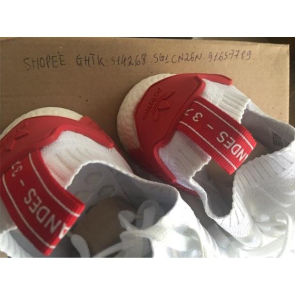 Giày ADIDAS NMD Supreme trắng đỏ sale thật, không deal ảo . 2020 Xịn Nhẩt NEW ✔️ `