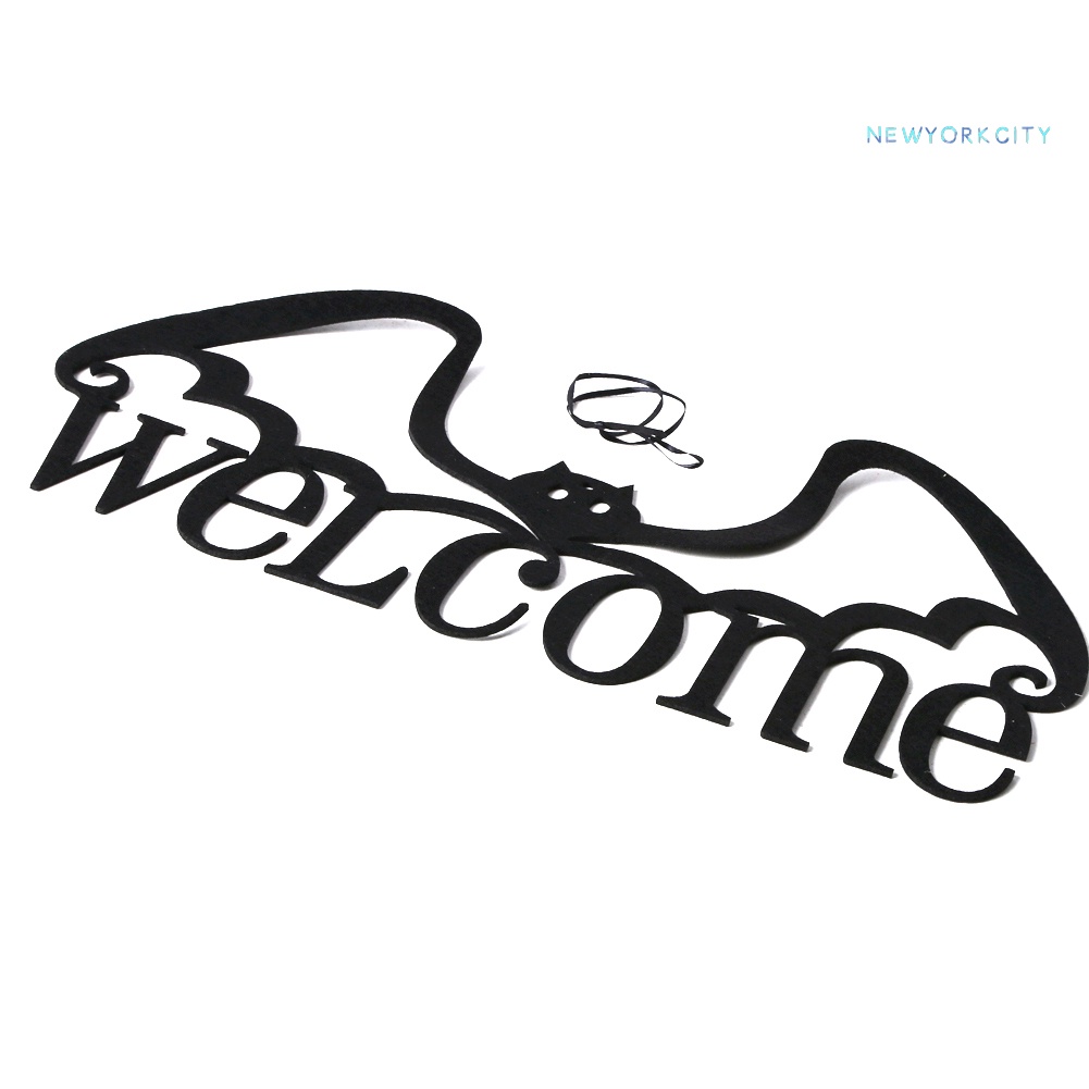 Tấm Biển Treo Tường Trang Trí In Chữ Welcome Xinh Xắn