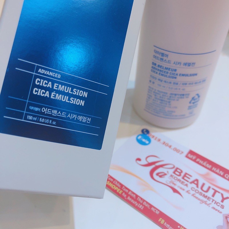 [The Face Shop AUTH] Sữa dưỡng Phục hồi Chống lão hóa da Dr Belmeur Advanced Cica Emulsion 150ml TFSN20