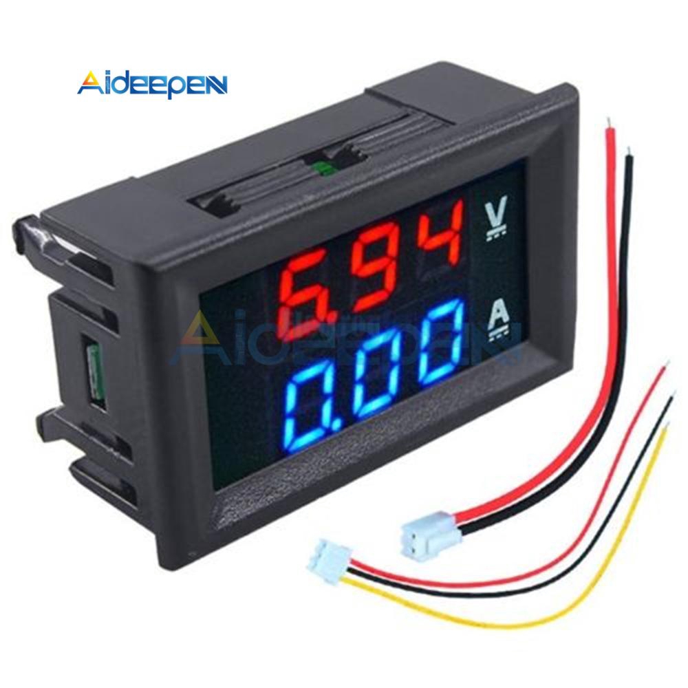 Đồng hồ đo điện DC 100V 10A màn hình LED kỹ thuật số 0.28" hiển thị 3 ký tự | BigBuy360 - bigbuy360.vn