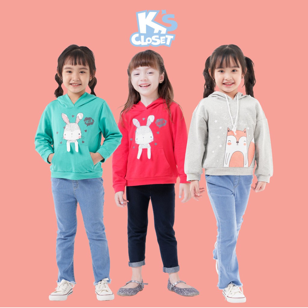 Áo Hoodie Bé Gái (3-9 Tuổi) K's Closet E088TEF / K144NIF TM