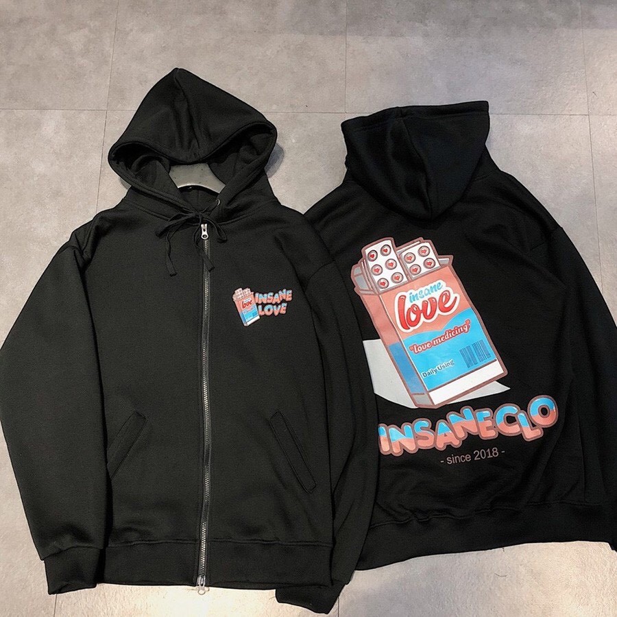 Áo khoác unisex form rộng Nỉ Thuoc Love nam nữ ulzzang WIND | BigBuy360 - bigbuy360.vn