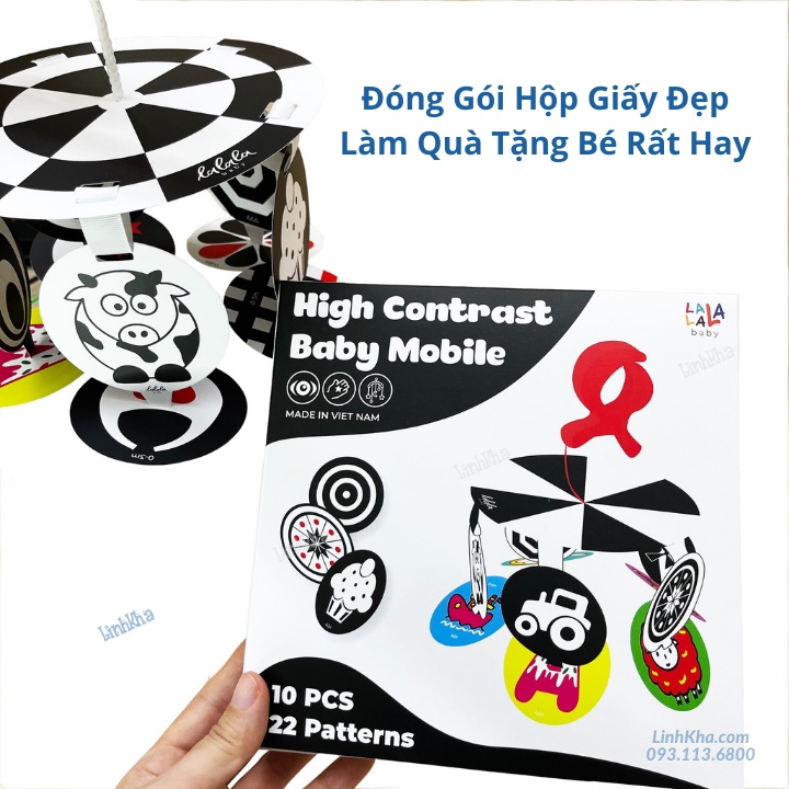 Đồ Chơi Treo Cũi Treo Xe Đẩy Kích Thích Thị Giác Bé Sơ Sinh 0-6 Tháng - Hiệu Lalala Baby