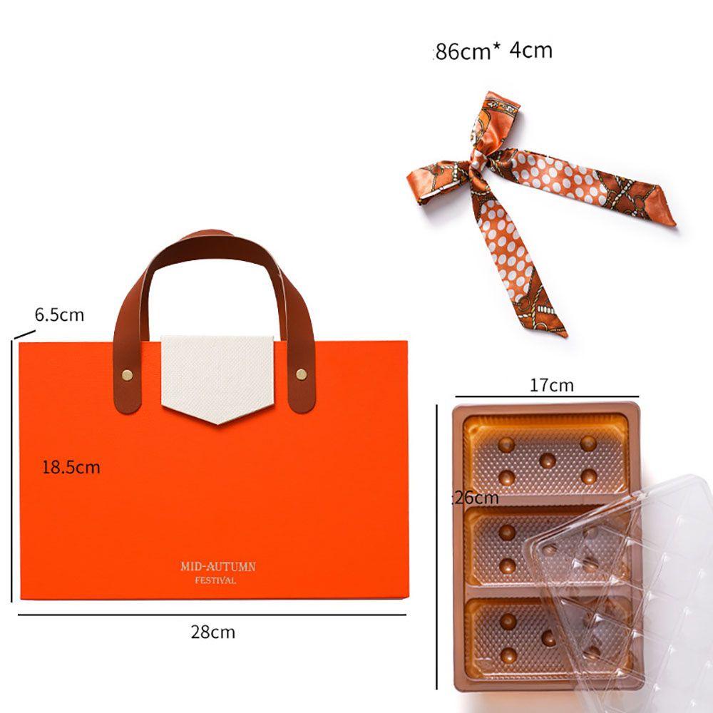 ELEGANT Hộp Đựng Bánh Ngọt 6 Ngăn DIY Sang Trọng Có Tay Cầm