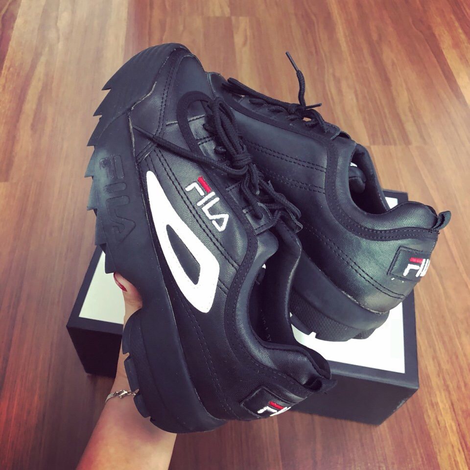 Giày dép nữ | Giày sneaker Fila màu đen Full box