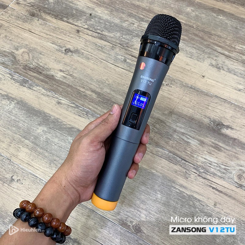 Mic Không dây V12 dành cho Loa Bluetooth Karaoke - Loa Kéo Mini, dàn karaoke ampli tại nhà