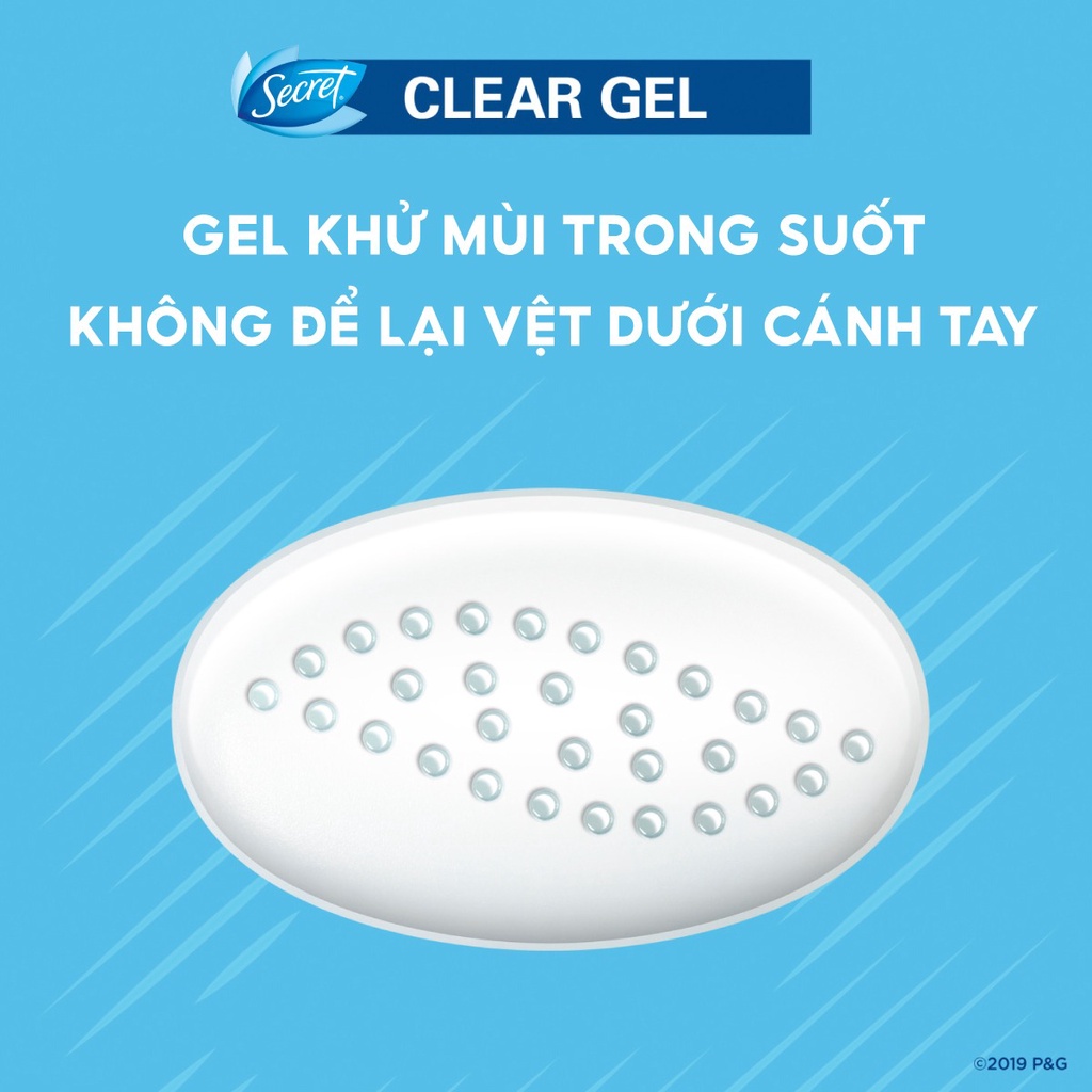 Gel Ngăn tiết mồ hôi và Khử mùi Secret nhiều mùi hương 73g - Từ Hảo