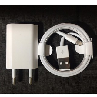 Bộ cốc cáp sạc iPhone Zin dẹt bản châu Âu