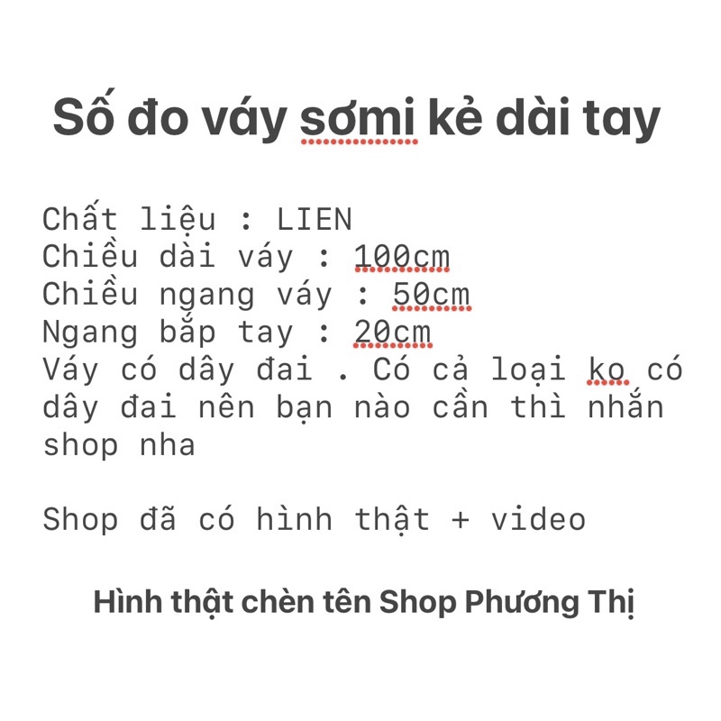 Váy sơ mi kẻ sọc chất LIEN siêu mát - Váy nữ dáng rộng thời trang Hàn Quốc | BigBuy360 - bigbuy360.vn