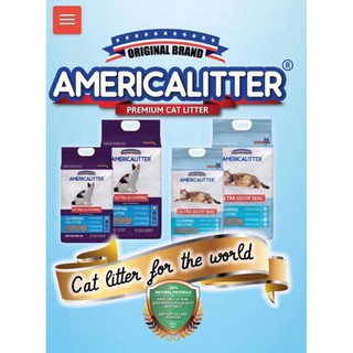 Cát vệ sinh cho mèo  America Litter  siêu vón cục, siêu khử mùi 10l