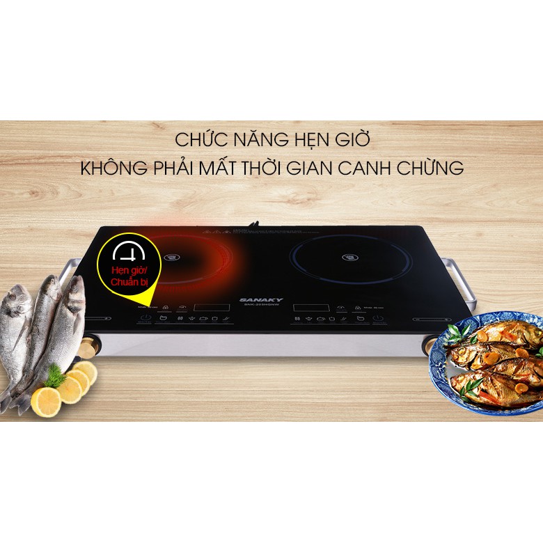 Bếp hồng ngoại đôi Sanaky SNK-203HGNW