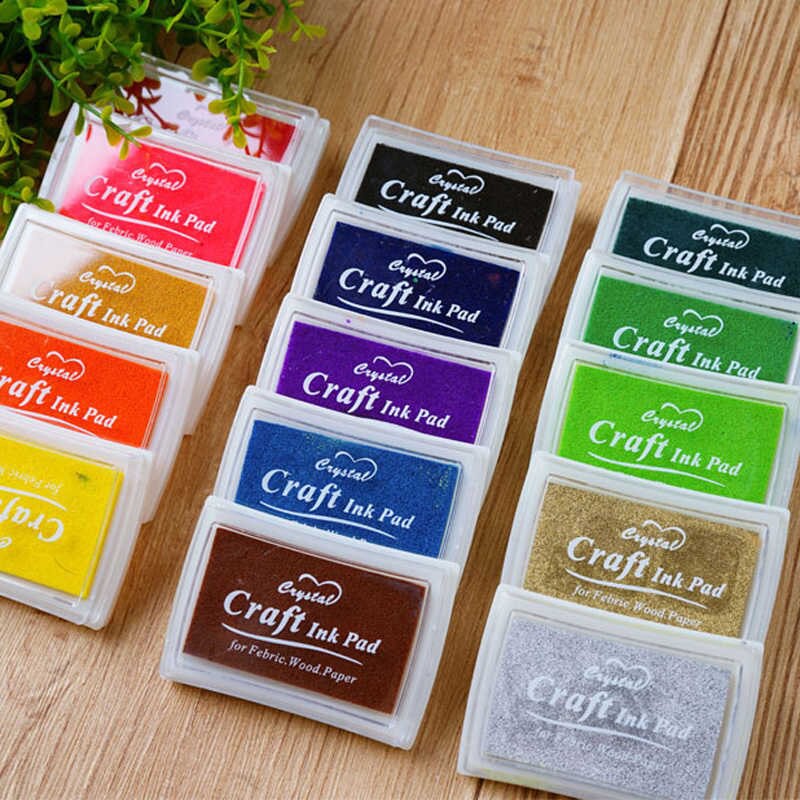 Mực đơn 15 màu Craft Ink Pad đóng con dấu