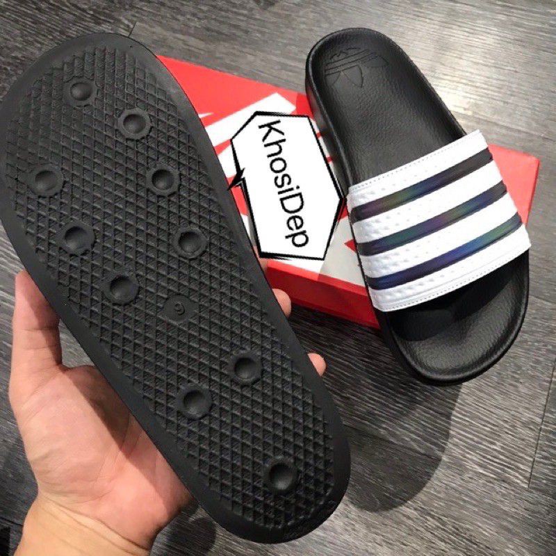 Dép Nam Quai Ngang A Di Đát Unisex Kiểu Dáng Phản Quang Master Loại Đẹp  Chống Nước ..