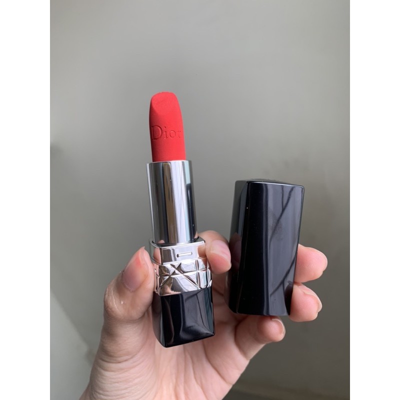 SON  Dior  Rouge Velvet 999  - dòng son nhung đỏ mới 2021