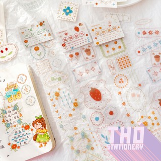 Sticker vintage ảnh phong cảnh retro aesthetic hình dán decor trang trí sổ planner bullet journal dụng cụ dán Dream