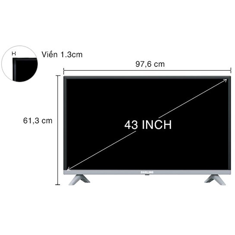 Darling 43FH960S #43AS530 - Bộ led nền cho tivi Darling 43FH958 43FH960S và các dòng tương tự
