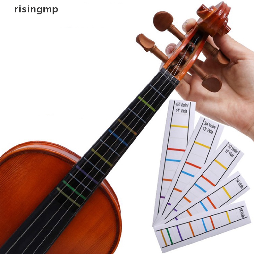 Miếng Dán Trang Trí Đàn violin 4 / 4-1 / 8fingerboard Không Cần Keo ♨Trên đó