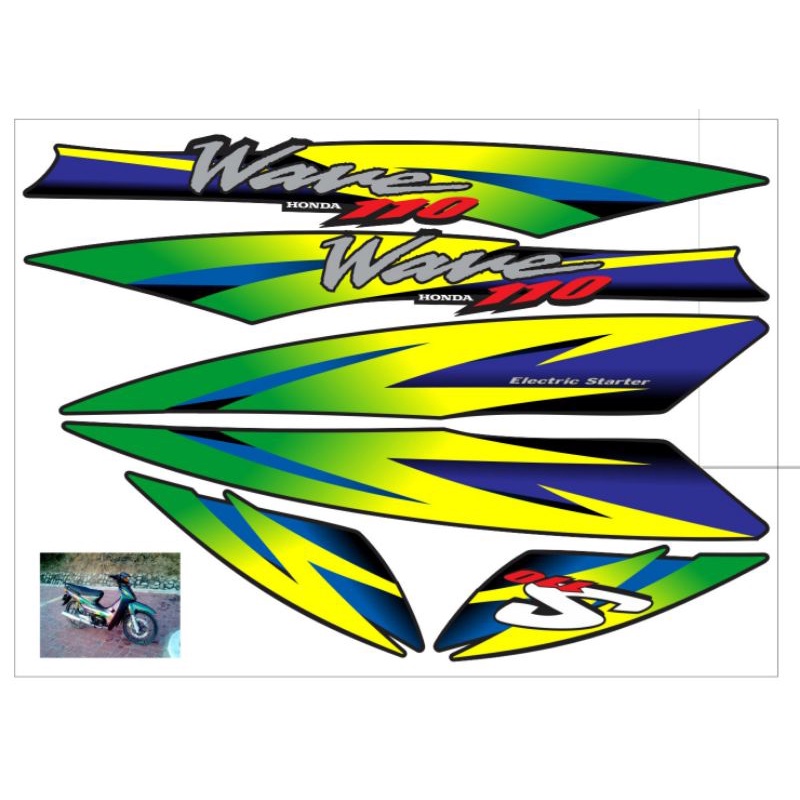 Tem rời dán xe wave nhỏ