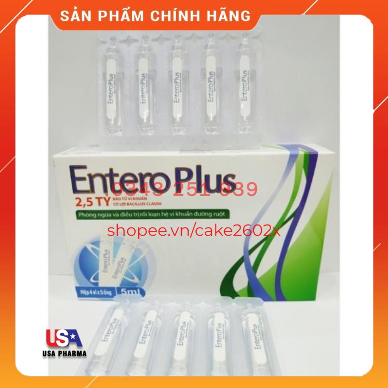 Men vi sinh ENTERO PLUS Cân bằng hệ vi sinh đường ruột - Hộp 5 ống 20ml | BigBuy360 - bigbuy360.vn