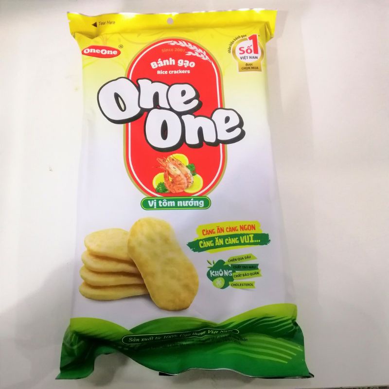 0Bánh gạo One One VỊ TÔM NƯỚNG/ VỊ BÒ NƯỚNG gói 150g