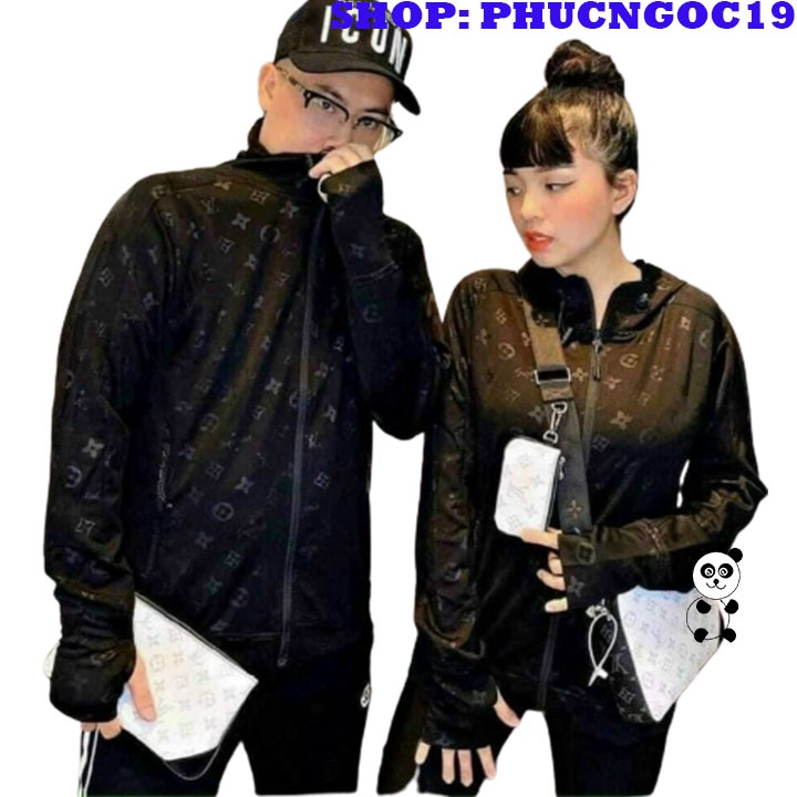 Áo khoác cặp chống nắng uinsex nam nữ mềm mịn thoáng mát, có ngón xỏ tay