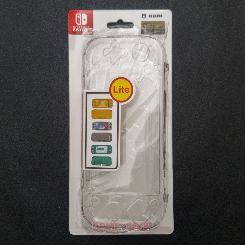 Case cứng trong suốt cán lồi có chân chống cho Nintendo Switch Lite