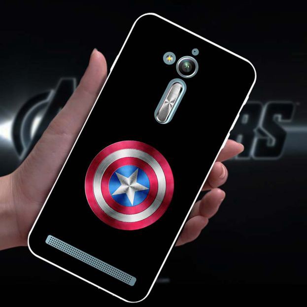 Ốp lưng silicon in biểu tượng Avengers cho Asus Zenfone 5 GO ZB500KL Live Lite ZB501KL 4 Max 2018