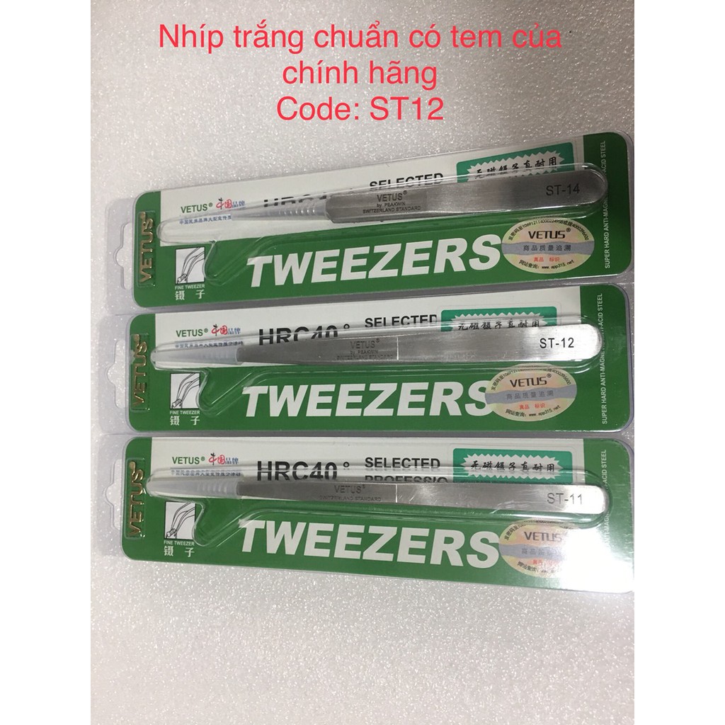 [Mã LIFEXANH03 giảm 10% đơn 500K] Nhíp nhặt lông yến chuẩn Vetus (bìa xanh)