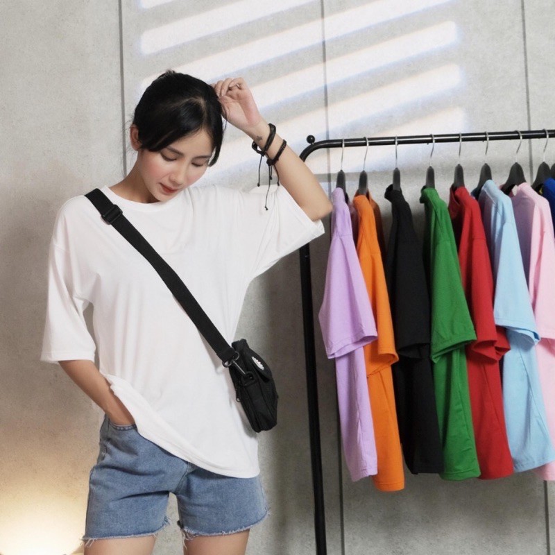 Áo thun trơn nam nữ - Áo phông basic tee nam nữ UNISEX tay lỡ form rộng chất 100% cotton co giãn 4 chiều cực mát