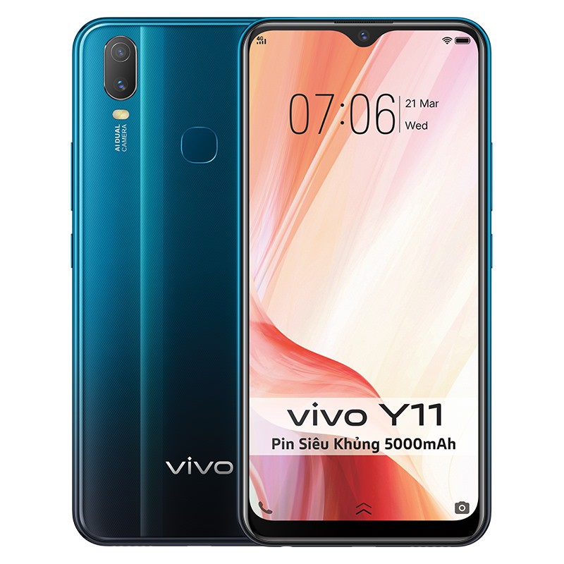 [ELSEP70 giảm 5% đơn 500K] Điện thoại Vivo Y11 (3GB/32GB) Hàng Mới Nguyên Hộp - Bảo Hành Chính Hãng | BigBuy360 - bigbuy360.vn