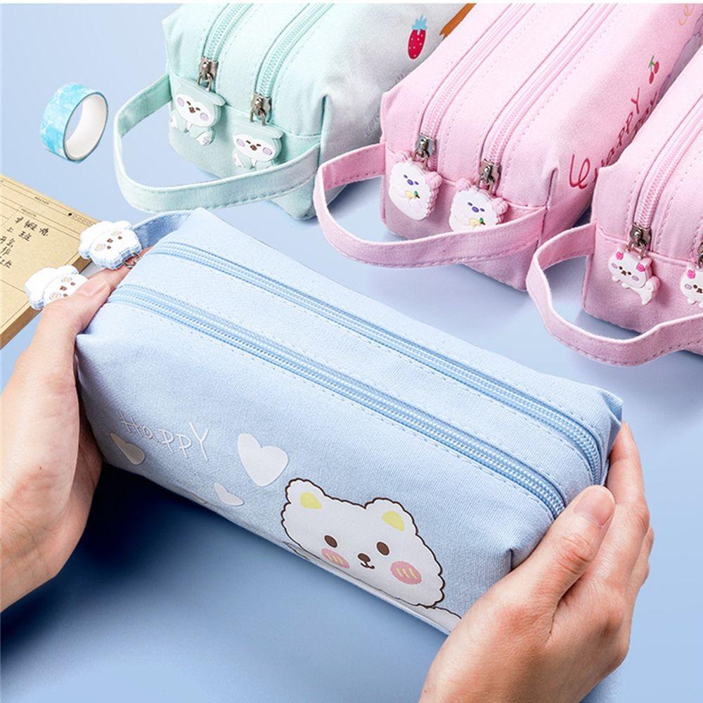 Túi Đựng Bút In Họa Tiết Hoạt Hình Dễ Thương Dành Cho Học Sinh Ốp