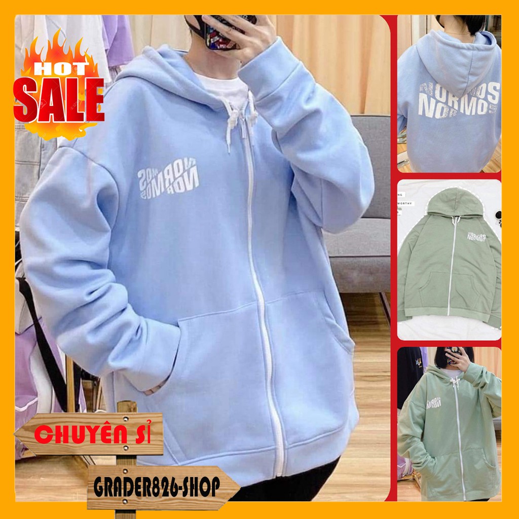 [DEAL] Áo Hoodie Nữ Nam Unisex - Áo Khoác Nỉ NORMOS 2 Màu Siêu Hot - Kèm DEAL Sốc Áo Thun [FREESHIP] | BigBuy360 - bigbuy360.vn