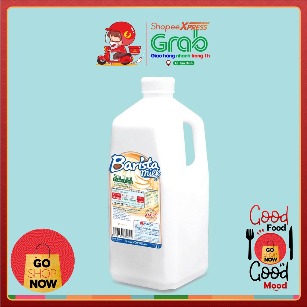 Sữa Tươi Thanh Trùng Barista Milk 1,8 Lít