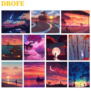 Bộ Tranh Sơn Dầu Trang Trí Tự Làm 40x50cm