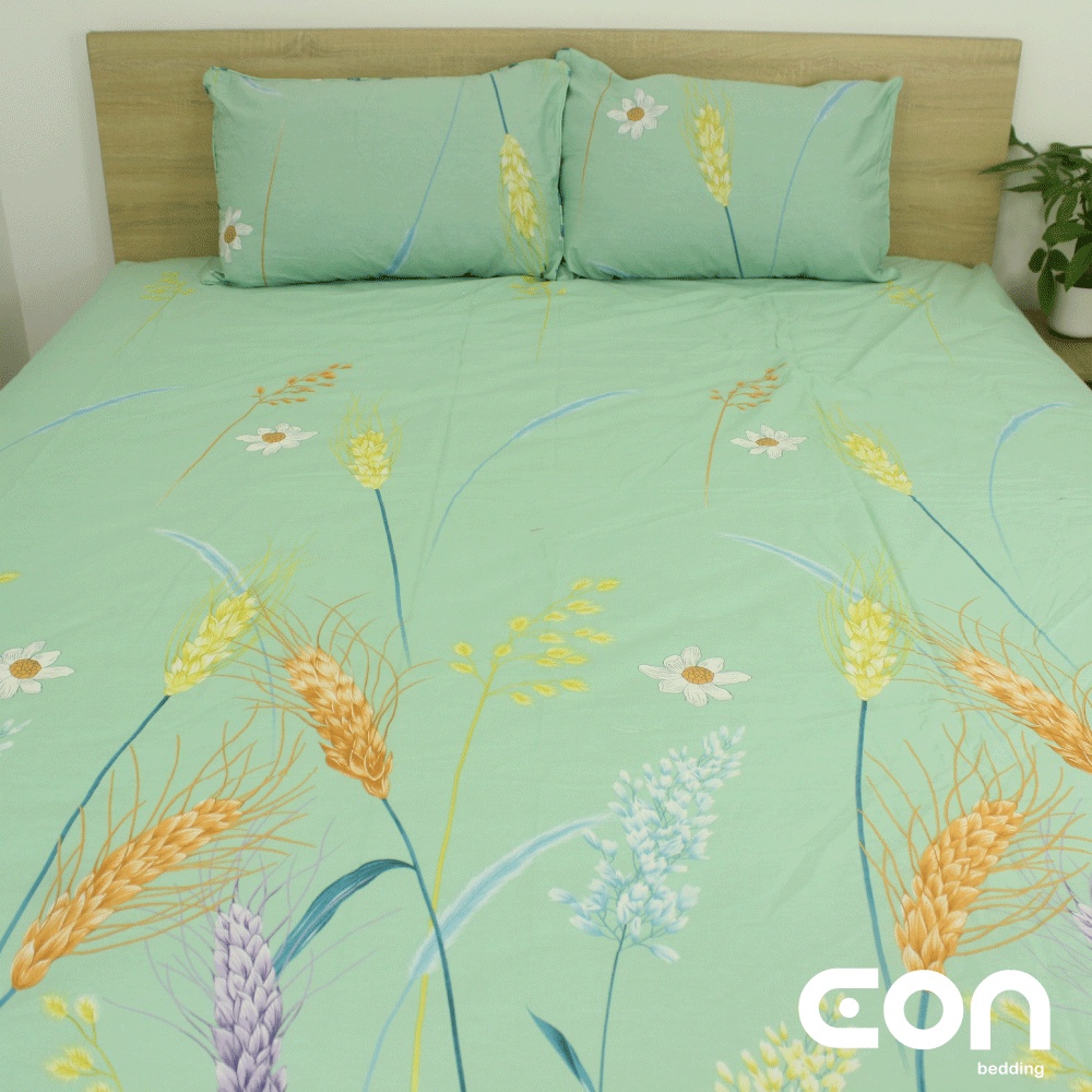 Ga giường Cotton 100% 1m6x2m 1m8x2m Conbee, ga trải giường bo drap giường ra giường vải thoáng mát, không xù lông