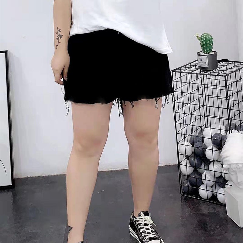 Quần Short Denim Lưng Cao Ống Rộng Phong Cách Hàn Quốc Thời Trang Mùa Hè Mới 2021 Dành Cho Nữ