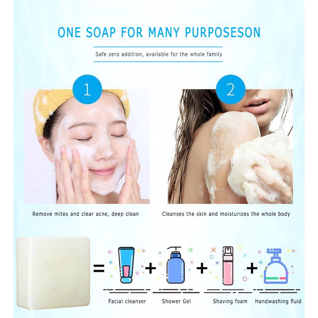 [Hàng mới về] Xà phòng muối biển làm sạch tẩy trang nhẹ điều tiết dầu | BigBuy360 - bigbuy360.vn