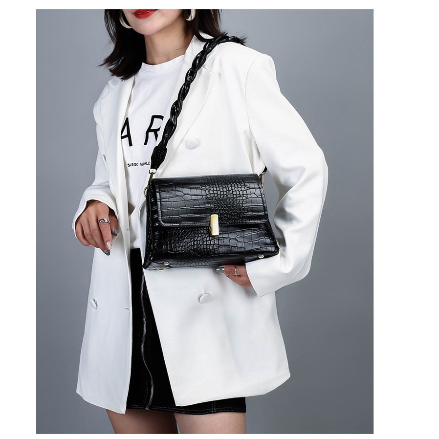Túi xách nữ đeo chéo vân da cá sấu cao cấp siêu xinh siêu sang TX15 túi xách đeo vai -Chip Xinh Boutique