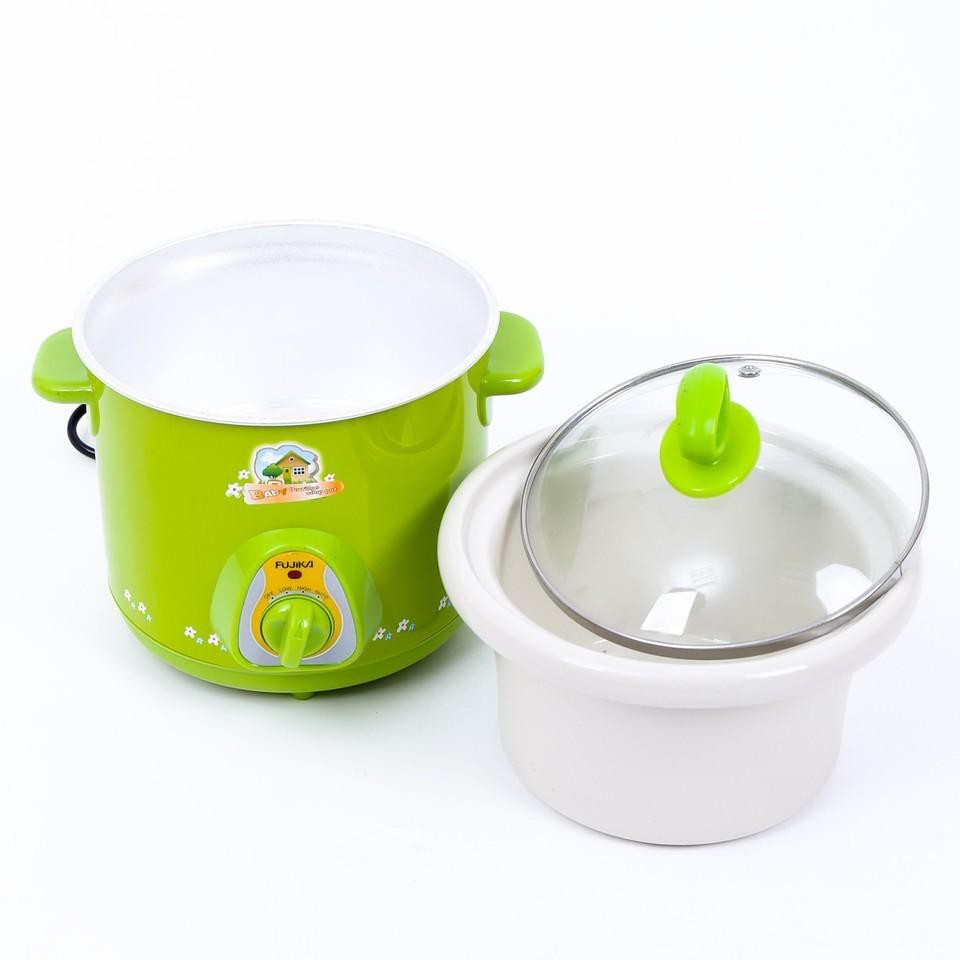 Nồi kho cá hầm cháo chậm đa năng 1.5 lít &amp; 2.5 lít - Nồi hầm cháo chậm xanh - Nồi kho cá thịt