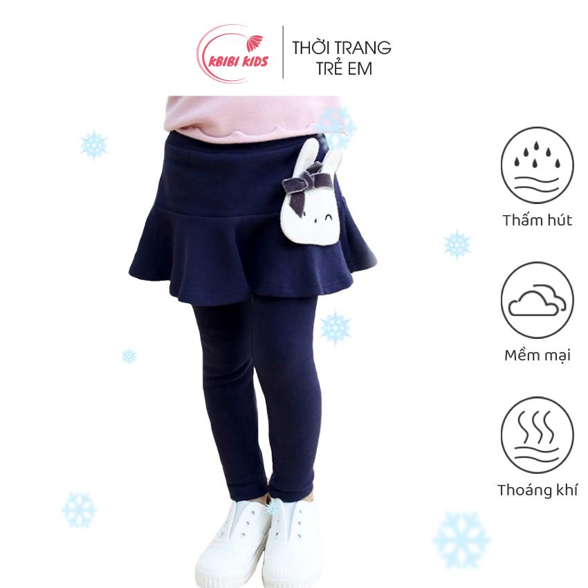 Váy liền Quần Thu Đông Trẻ Em Mã K26-A, Quần Legging Dài Kết Hợp Chân Váy Xòe Chất Cotton Co Giãn Mềm Mịn Xinh Xắn